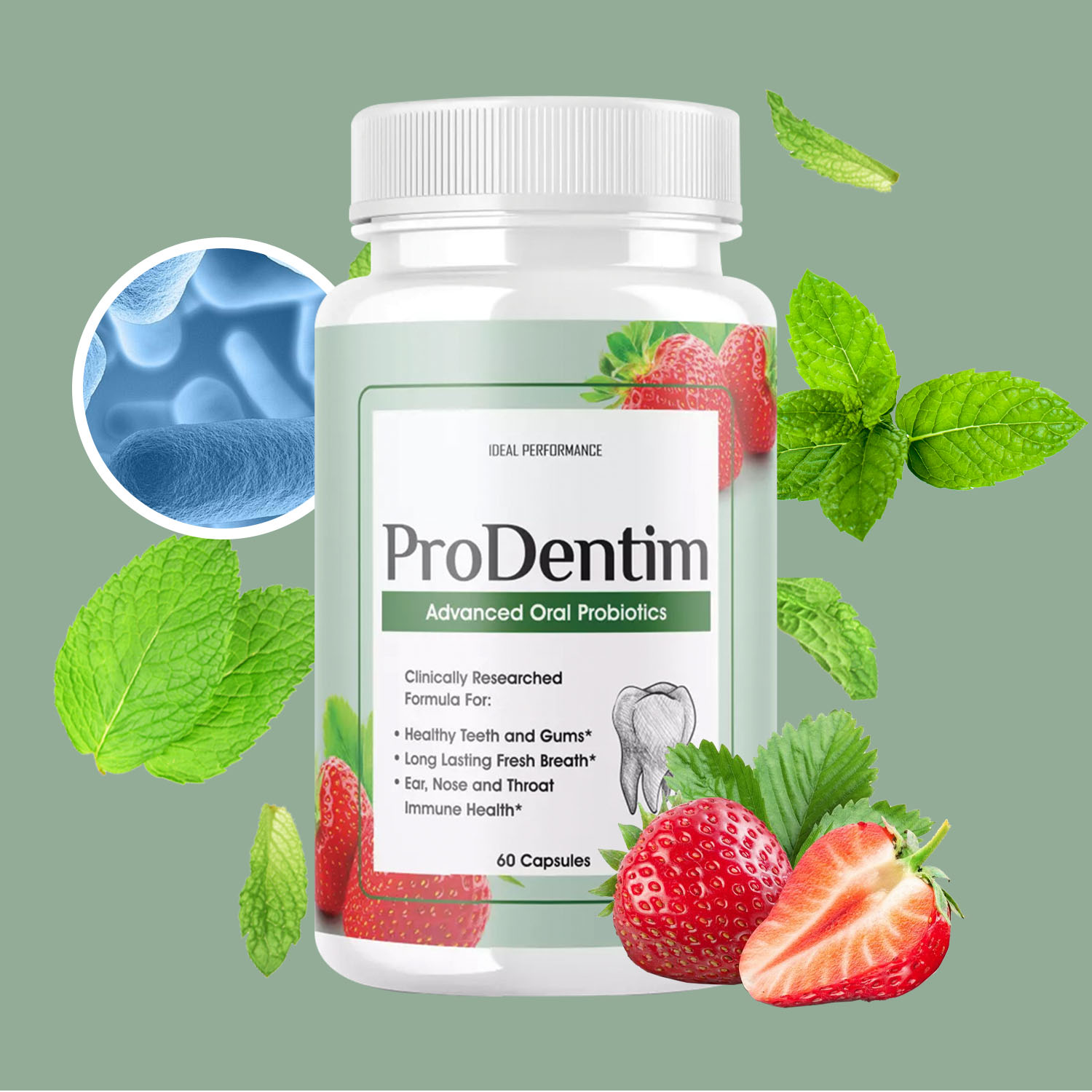 Teeth Whitening Gum - Усовершенствованные оральные пробиотики — освежает дыхание,