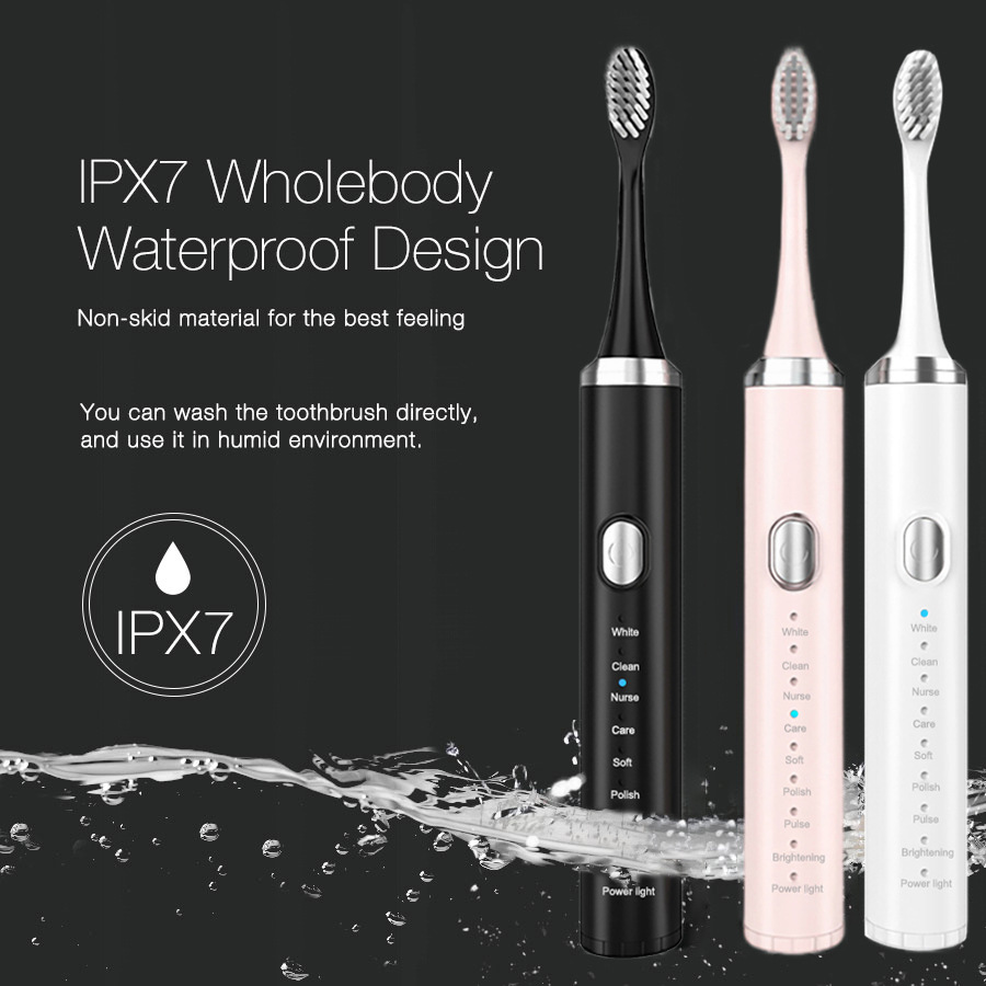 Electric Toothbrush Sonic - Набор электрических зубных щеток, перезаряжаемая звуковая