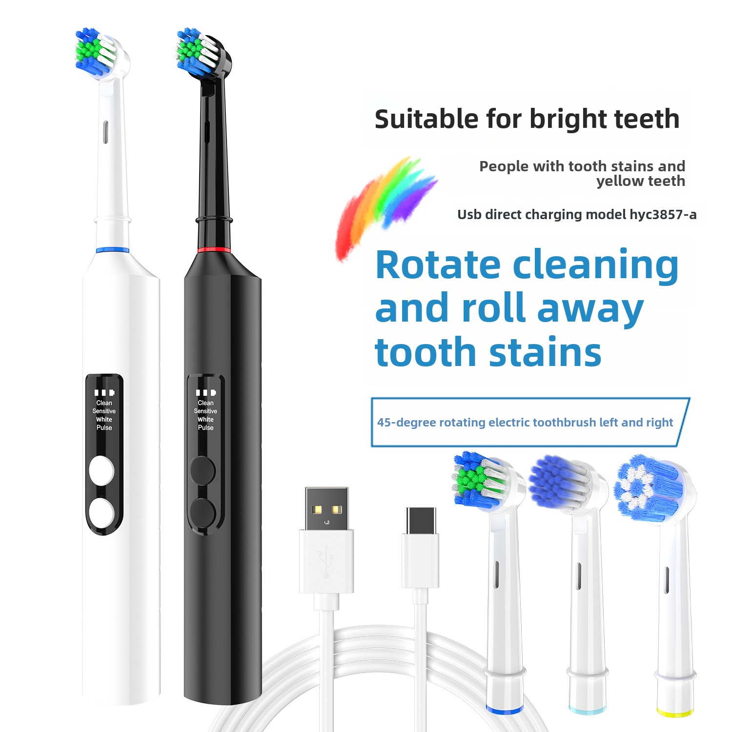 Беспроводная перезаряжаемая по – обзор и цена Electric Toothbrush Sonic