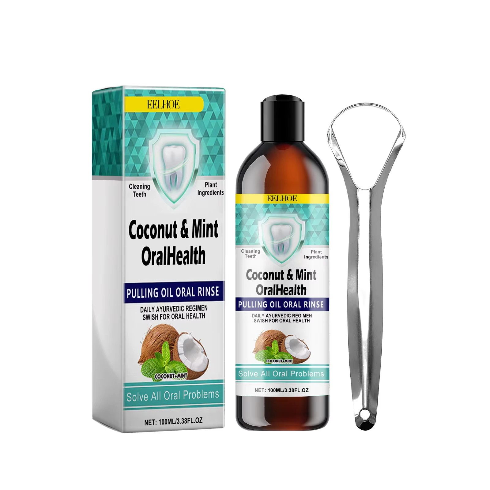 EELHOE мятное кокосовое масло, – обзор и цена Coconut Oil Pull