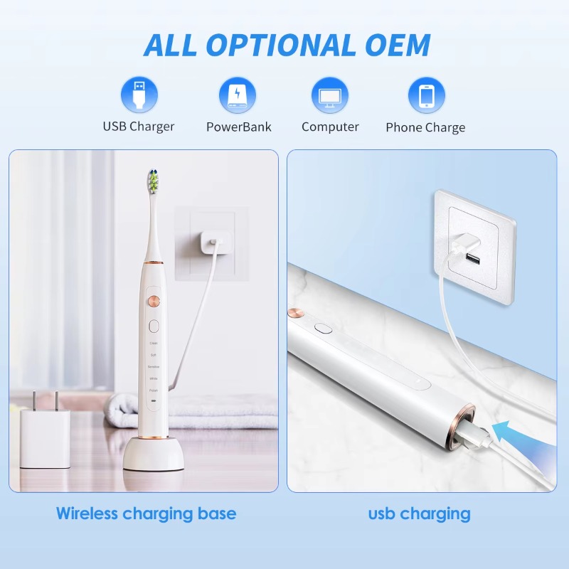 Перезаряжаемая звуковая электр – обзор и цена Electric Toothbrush Sonic